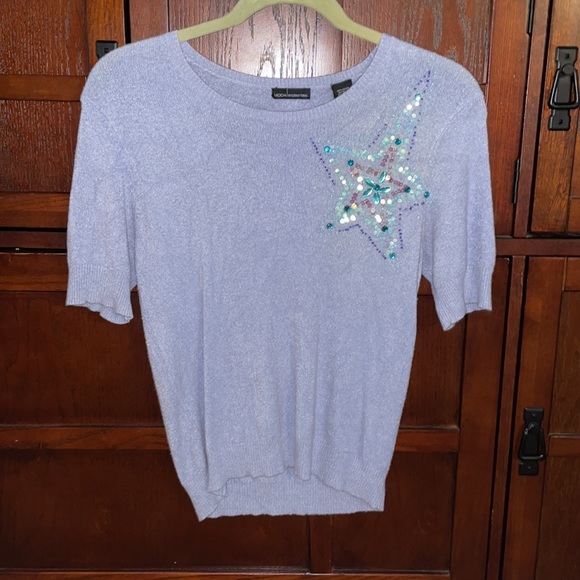 ⭐️RARE Y2K Vintage Moda International Victoria’s Secret Fitted Sweater - Picture 3 of 16